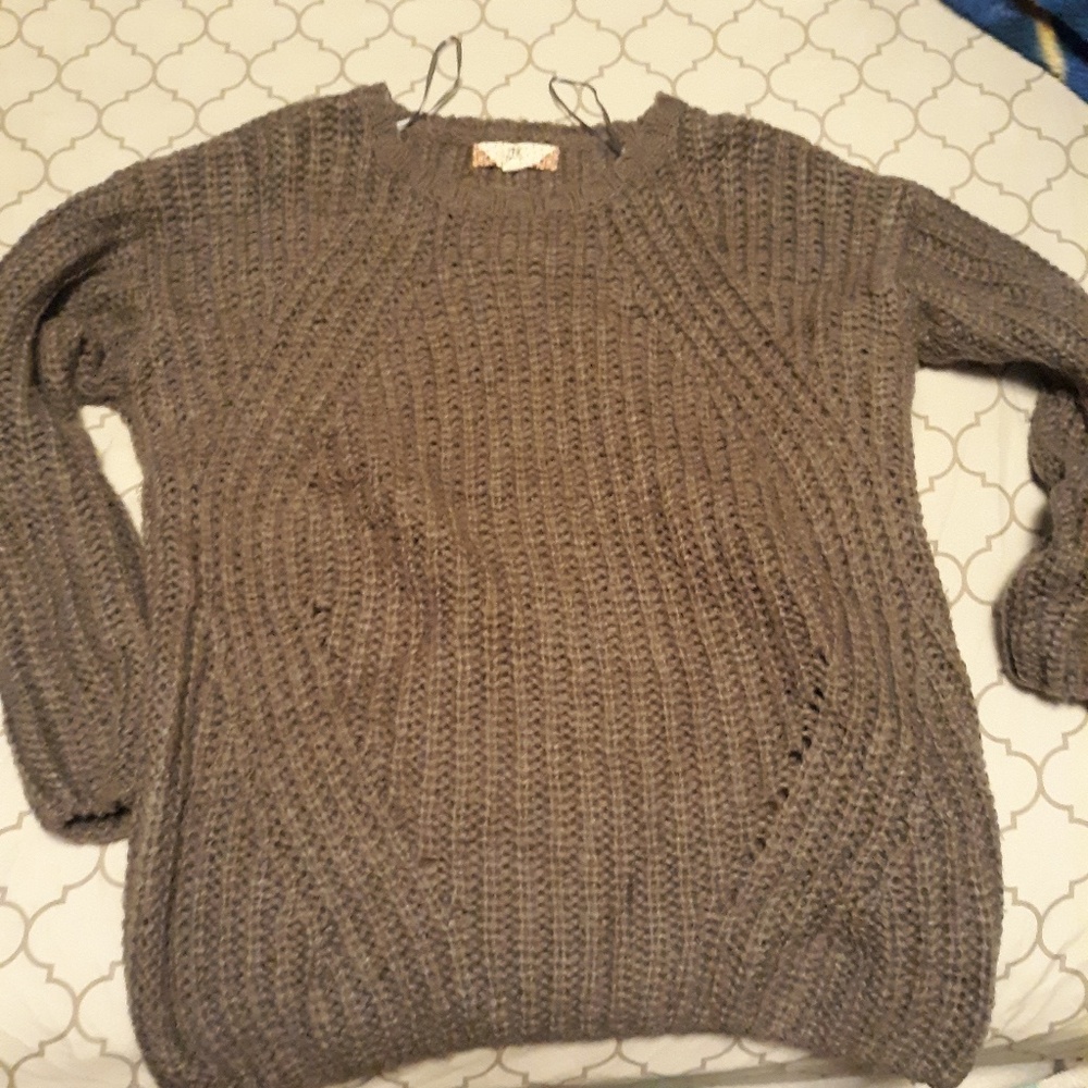 Pink Rose Knit sweater.